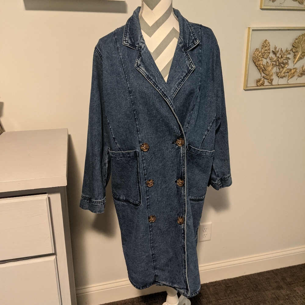 Oversized Denim Blazer